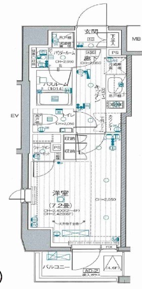 デュオステージ北千住Ⅱ  間取り