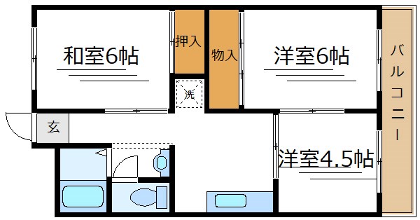 アーバンハイツ飯野 間取り
