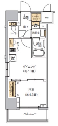 リビオメゾン南砂町 318号室 間取り