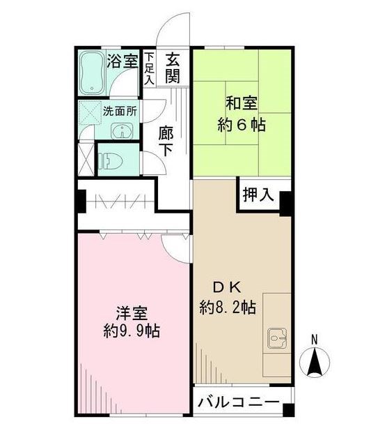 南砂住宅２号棟     間取り