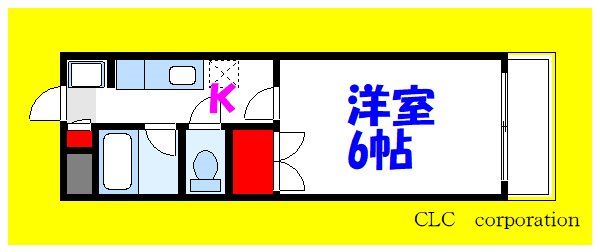 第6コーポマキ 302号室 間取り