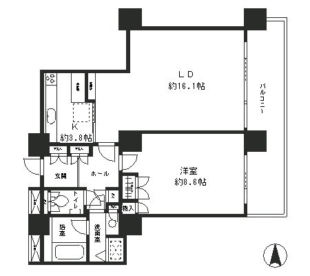 リバーポイントタワー 間取り