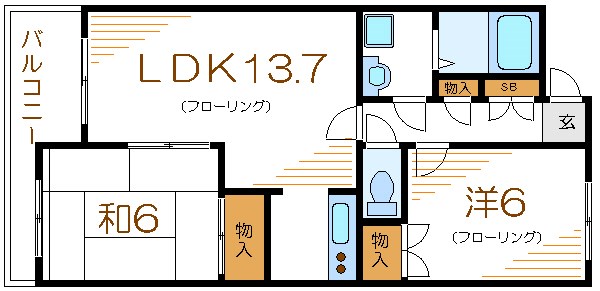 クレール篠崎 間取り