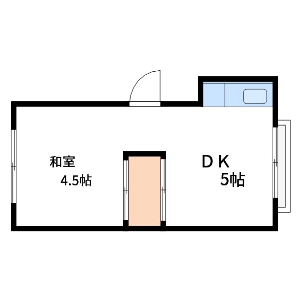余村アパート 201号室 間取り