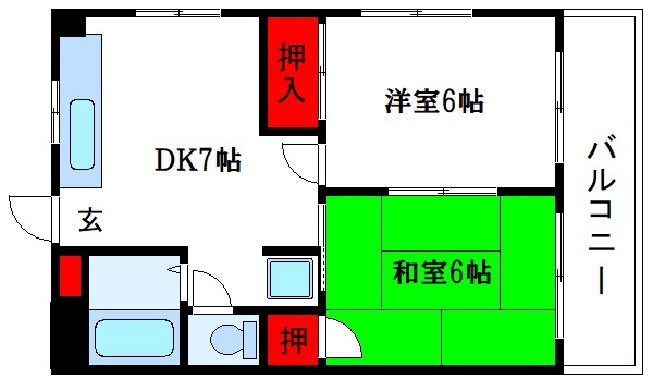 岩田ハイツ 間取り