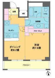 カスタリア新富町Ⅲ 間取り