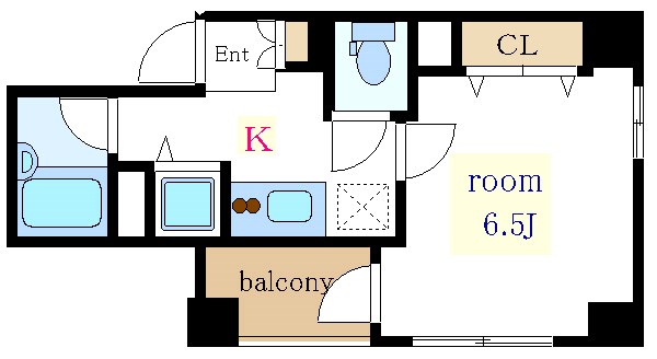 カスタリア新富町Ⅲ 間取り