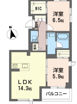 風雅3 301号室 間取り