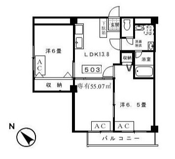 ドミールオオキ 間取り