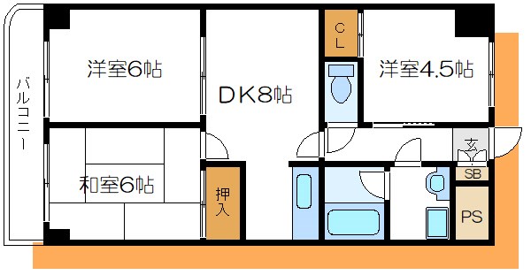 ルミエール 505号室 間取り