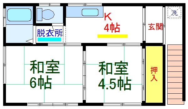 第二コーポ入山 間取り