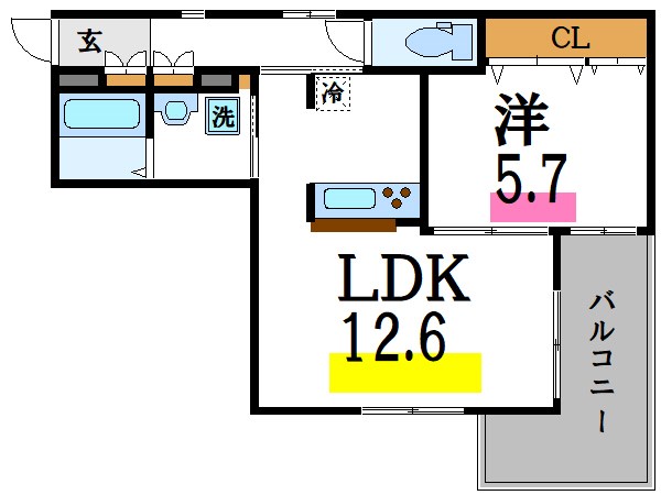 Ｕ－ハイツ  間取り
