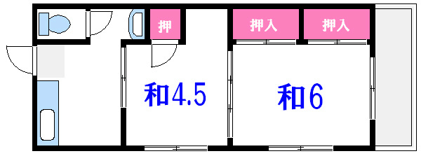 秋谷アパート 間取り