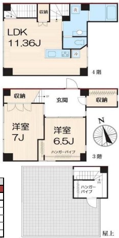 CITY　CREATION　門前仲町 間取り