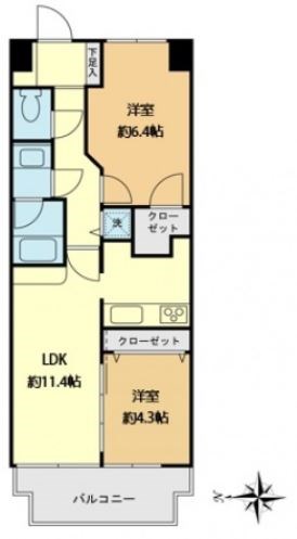 スカイグランデ京成小岩   間取り