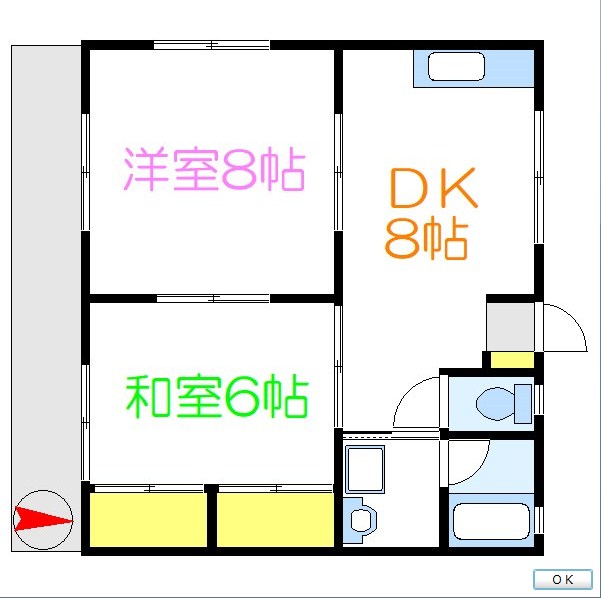 コーポ恩田 間取り