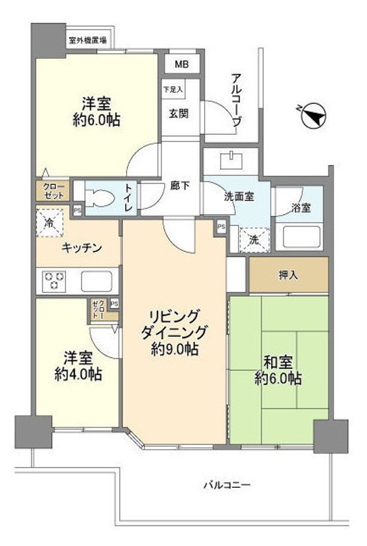 ナイスアーバン新大橋隅田川ステージ  間取り