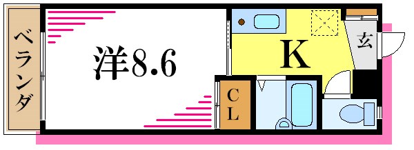 グランドバースＢ   間取り