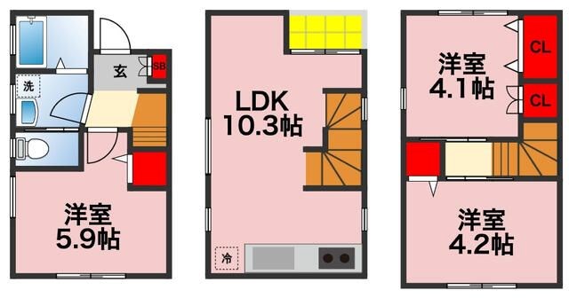松江２丁目戸建 間取り