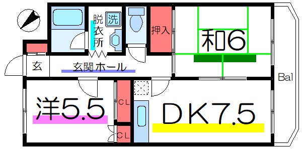 ビューハイツ 間取り