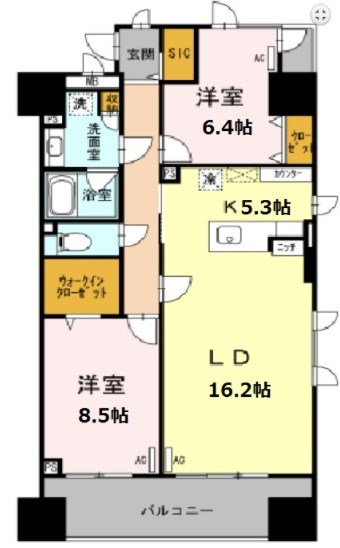 ロイヤルパークスシーサー南千住 間取り