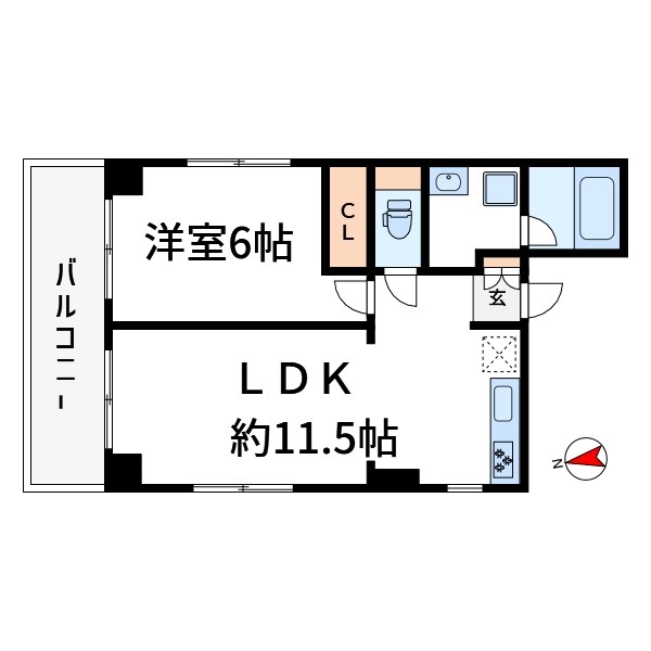シャトールースハヤシ  間取り
