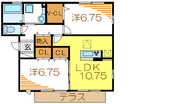 ロイヤルティアラⅢ 間取り