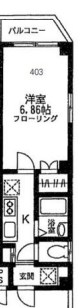 キャッスルコート  203号室 間取り