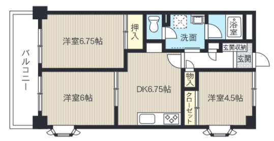 サントミグランドールマンション 503号室 間取り