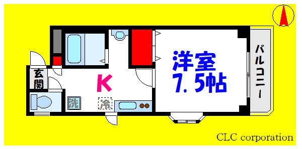 コーポカサイ弐番館 間取り
