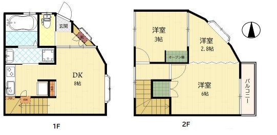 梅島二丁目戸建て 間取り