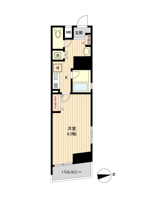 ラクラス新御徒町  間取り
