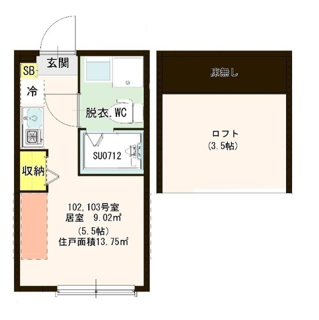 ソレイユ北綾瀬 間取り