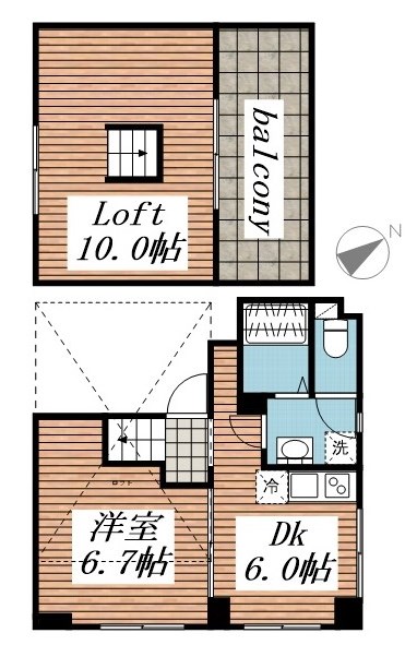ブリリアントアパートメントTOKYOEAST 間取り