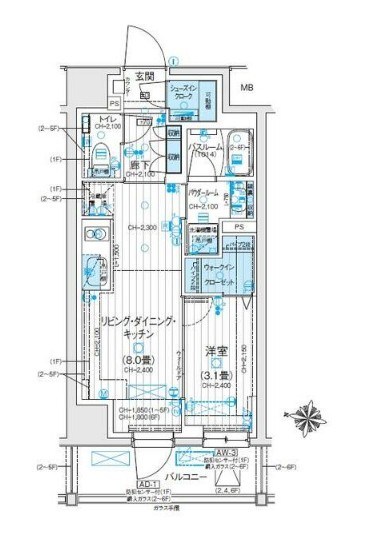 デュオステージ北千住Ⅲ 間取り
