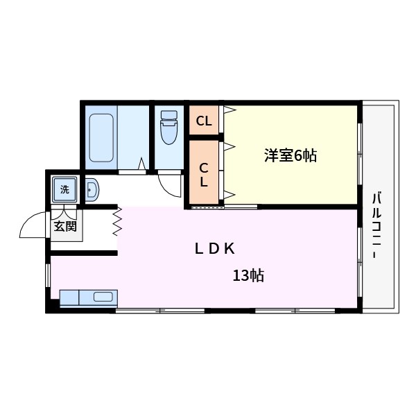 第一日東ハイツ 間取り