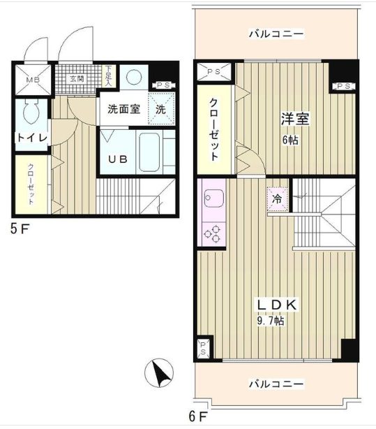 ラフィネ築地 間取り