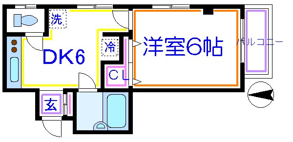 松岡コーポⅡ 間取り