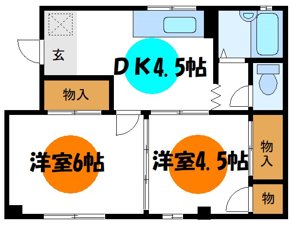 第12アサヒハイツ 間取り