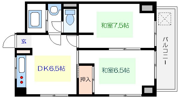 タカラコーポラス 間取り