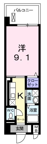 イーリス　ニシオオジマ 間取り