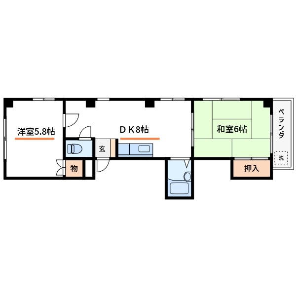 コーポ木場 間取り