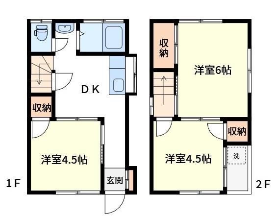 春江町３丁目貸家 間取り
