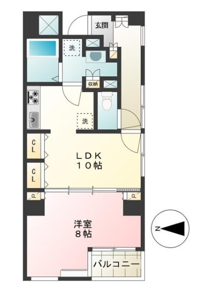 リーブル町屋 601号室 間取り