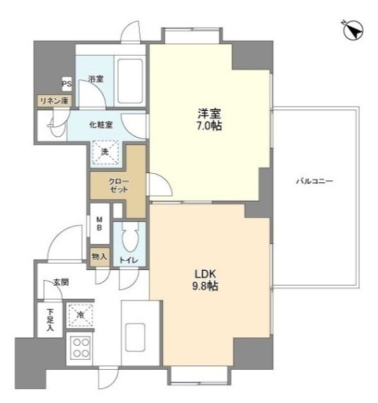 リバーレ月島  間取り