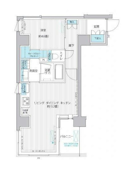 ＲＯＤＩＡ日本橋茅場町（御幸レジデンス日本橋茅場町） 間取り