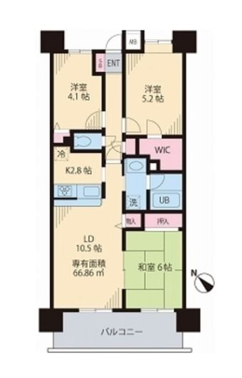 ライオンズガーデン町屋  間取り