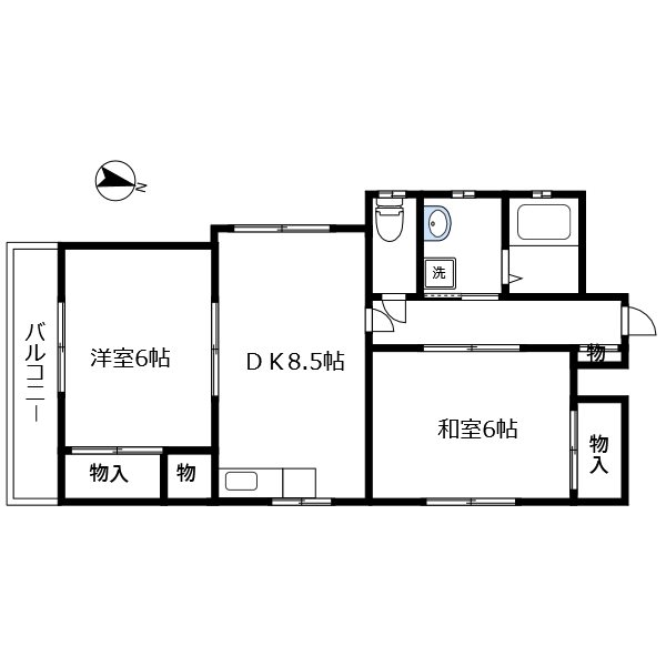 ハイツオオタ2 間取り