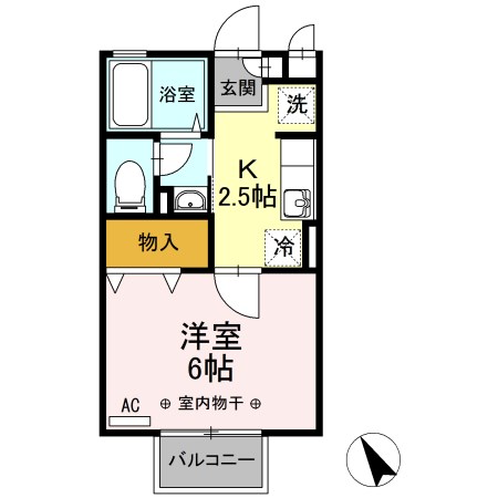 メルベーユ　2号棟 間取り