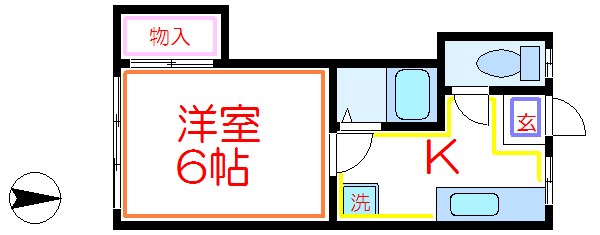 岡安荘  間取り
